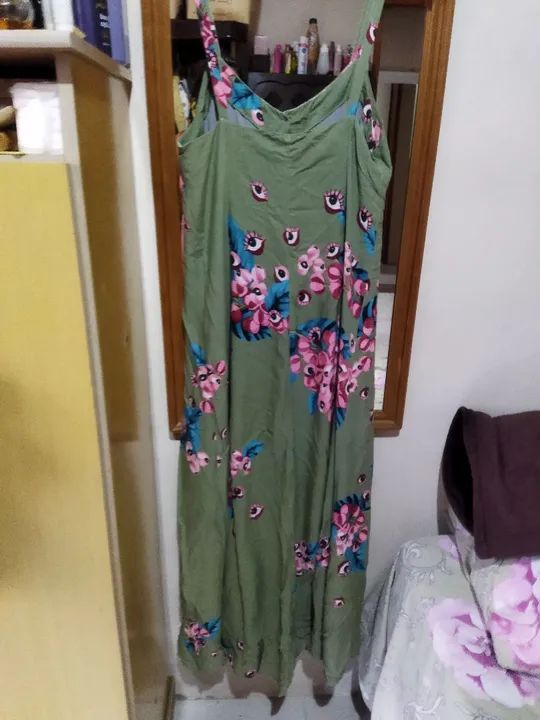 Vestido longo Farm guaraná  - Foto 2