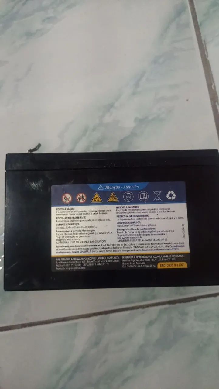 Bateria Moura zero MVA-9 12V-9Ah/20h - Foto 3