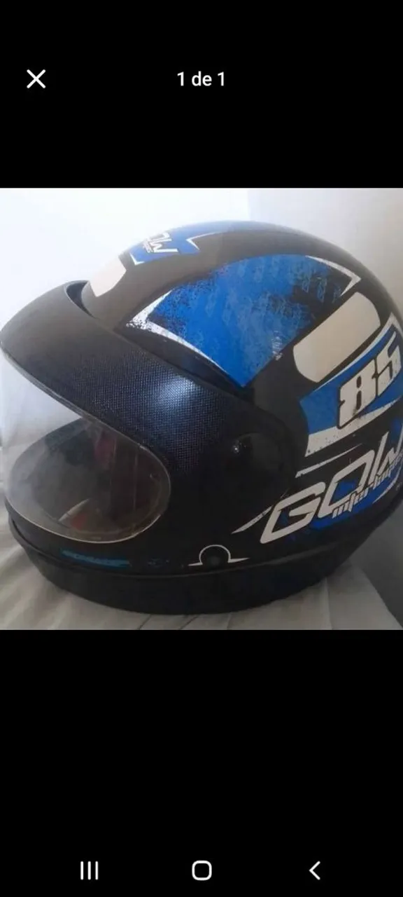 Capacete de Moto Gow 85 (número 58)