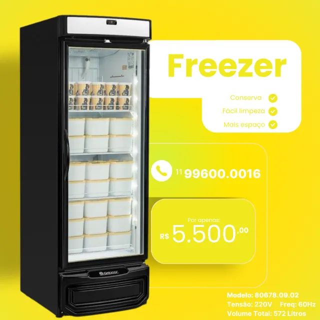 Freezer Unitário Gelopar