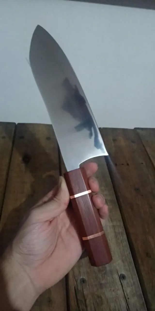 Faca de Cozinha Japonesa Santoku - Foto 2