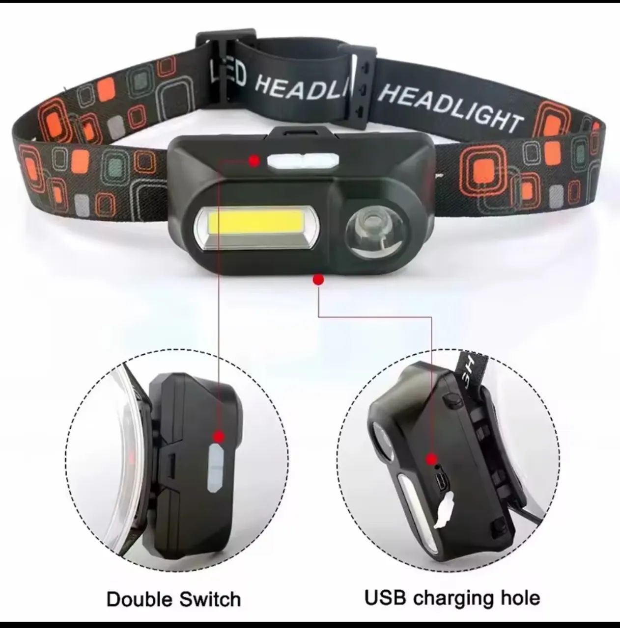 Lanterna de cabeça  - Foto 2