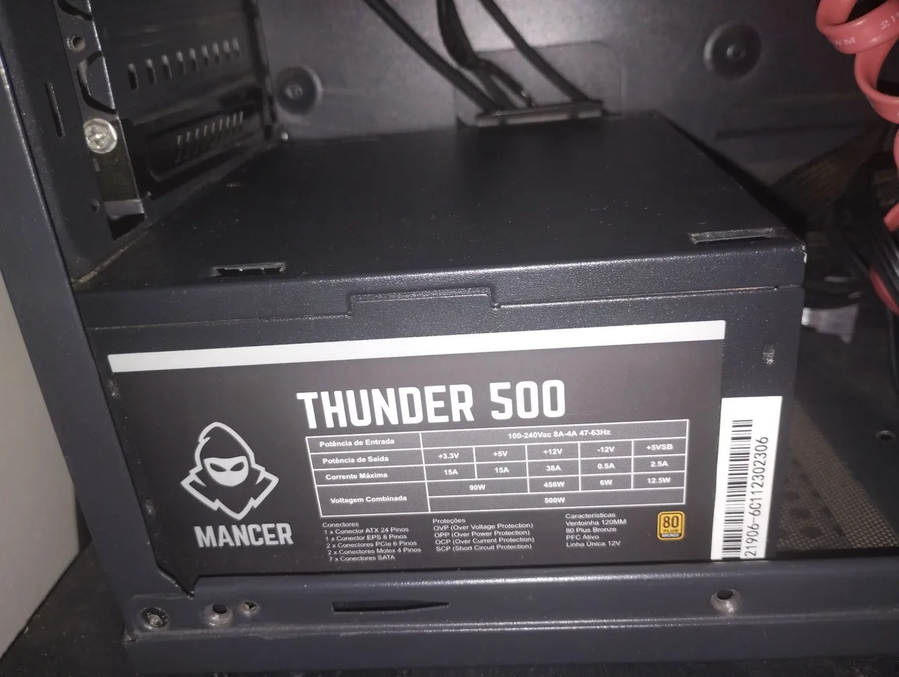 Fonte de PC MANCER THUNDER 500 500W