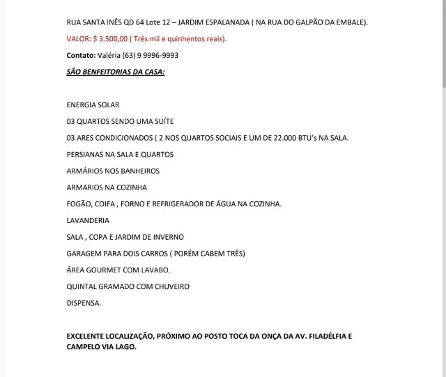 Casa Araguaína próximo da VIA LAGO 63 9 * ou 63 9 *