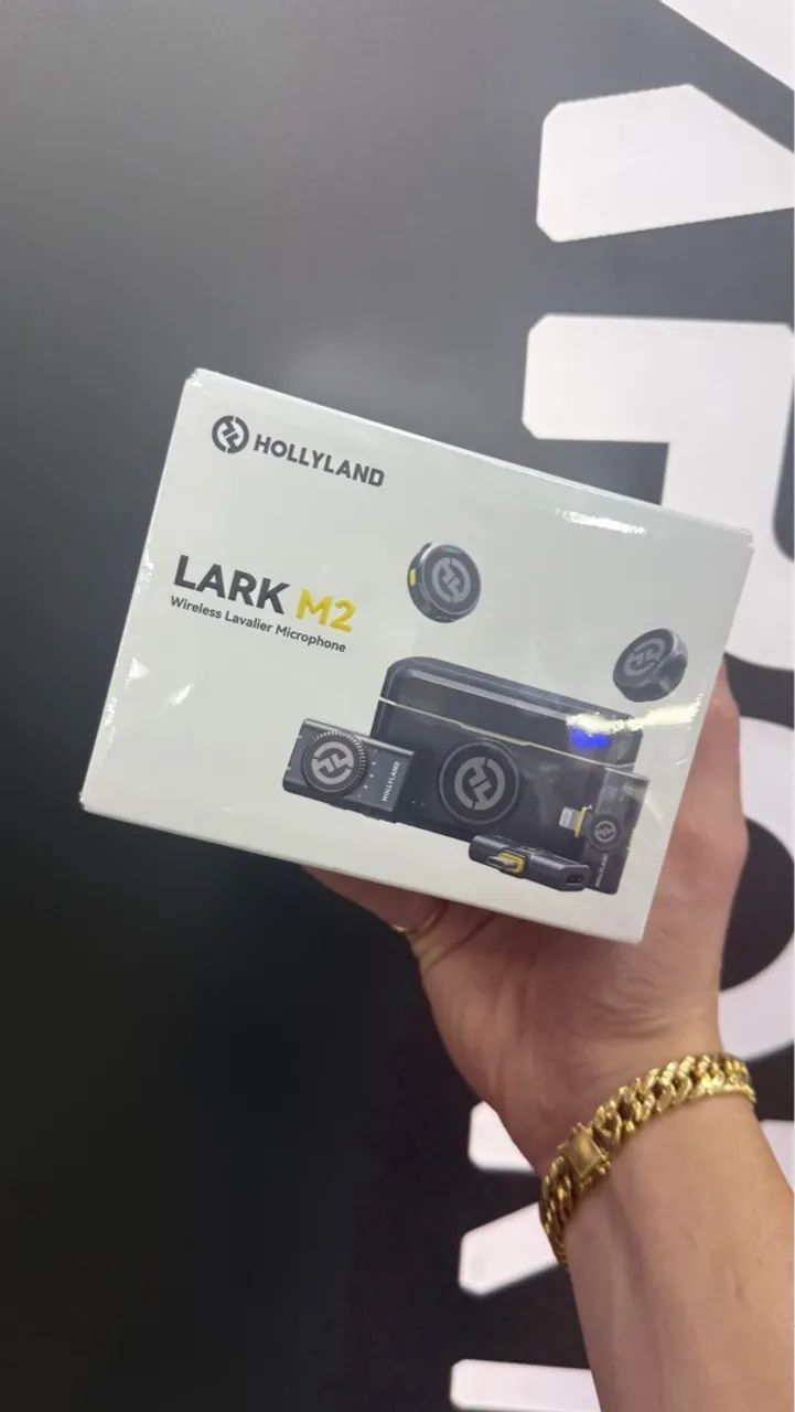 Microfone Lapela Hollyland Lark M2 - Combo