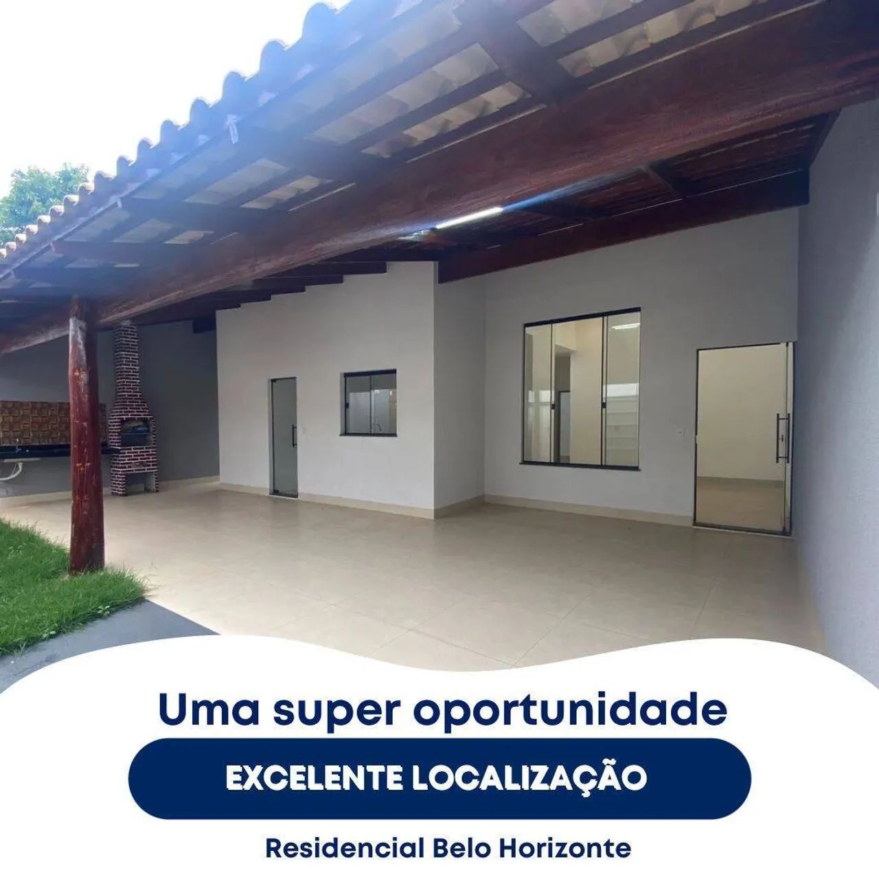 Casa de 3 quartos, sendo 1 suíte, localizado no Residencial Belo Horizonte