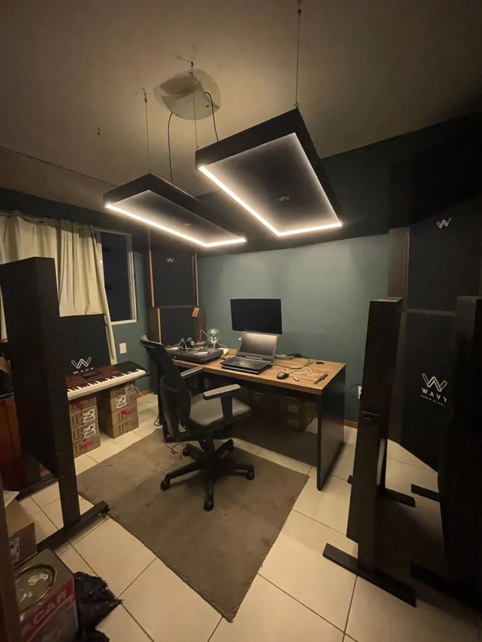 Studio de Áudio Completo - Acústica Profissional