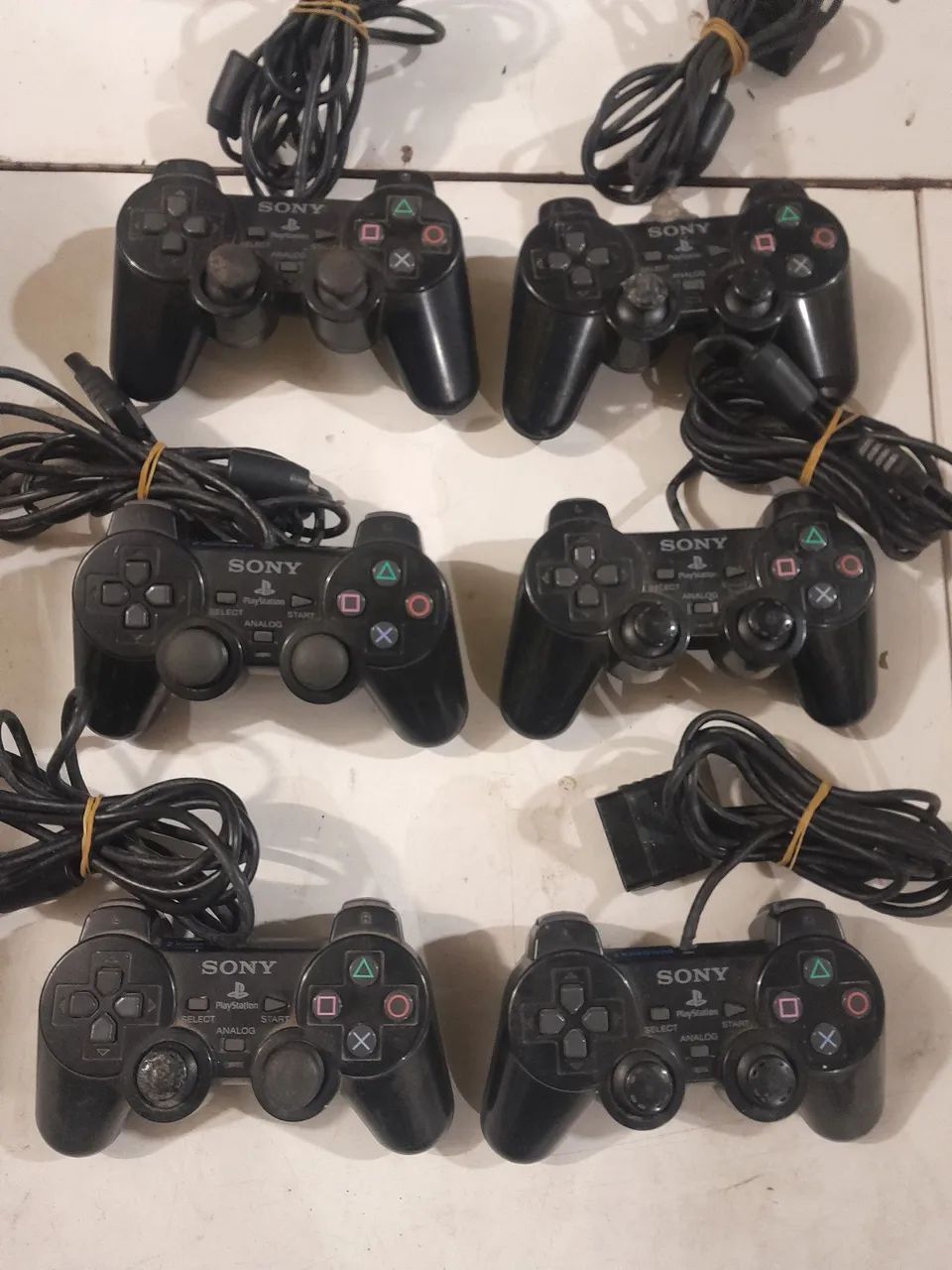 Controles Playstation 2 Originais - Kit com 6