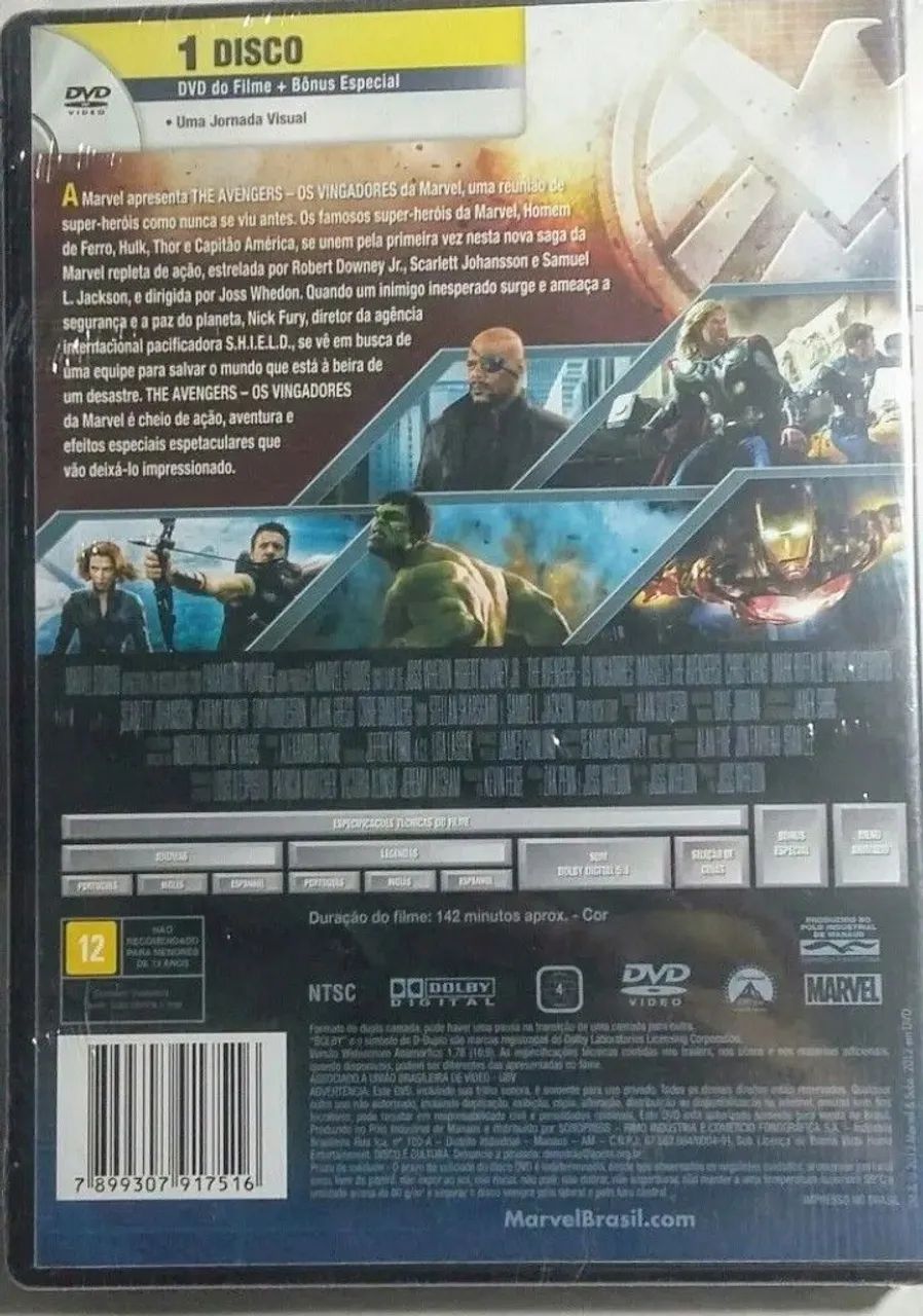 DVD, Os Vingadores. Centro RJ.  - Foto 2