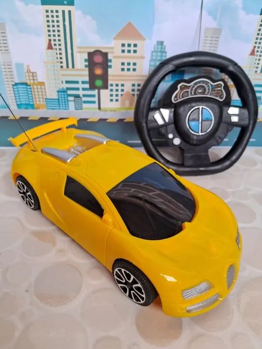 Carrinho Controle Remoto Com Volante Drop 3 Funções - Foto 2