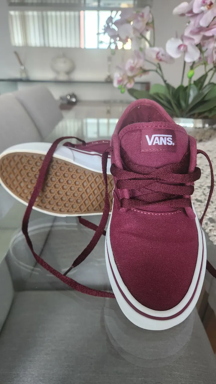 Tênis Vans Bordô