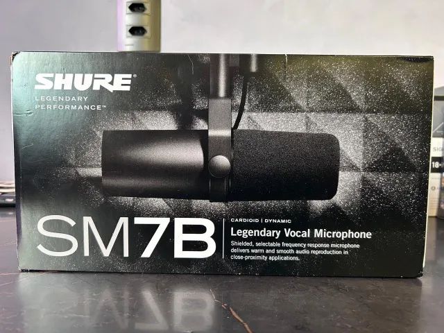 Microfone Shure SM7B Lacrado com NF