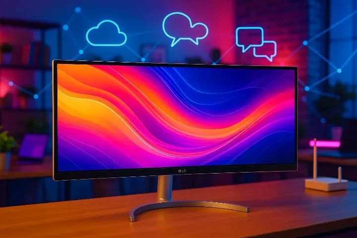 Monitor LG UltraWide, 29 pol.,, HDR10, sRGB 99%, 100Hz, 29WQ500, Novo, Lacrado - Foto 3
