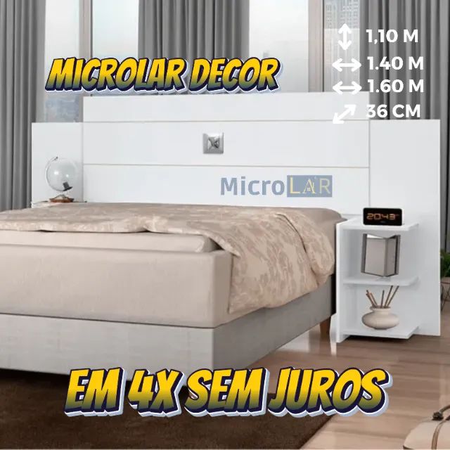 Cabeceira de Cama Casal Normal e Queen LT - 12 Meses de Garantia
