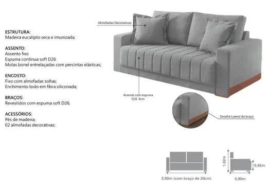 Móveis em geral! Código 0064 200cm  - Foto 5