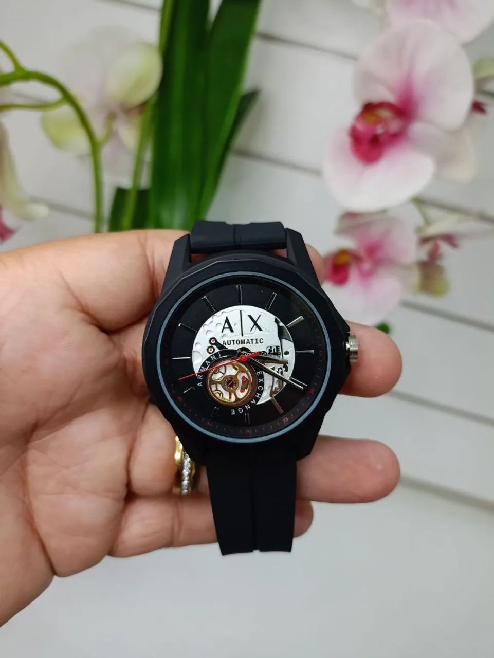 Relógio Armani Exchange Automático Branco - Foto 4