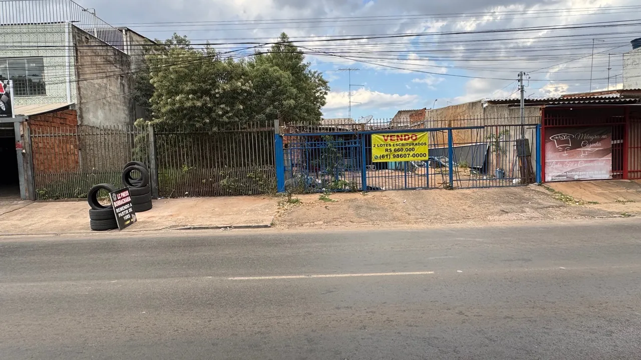 vendo 2 lotes comercias no setor P.norte