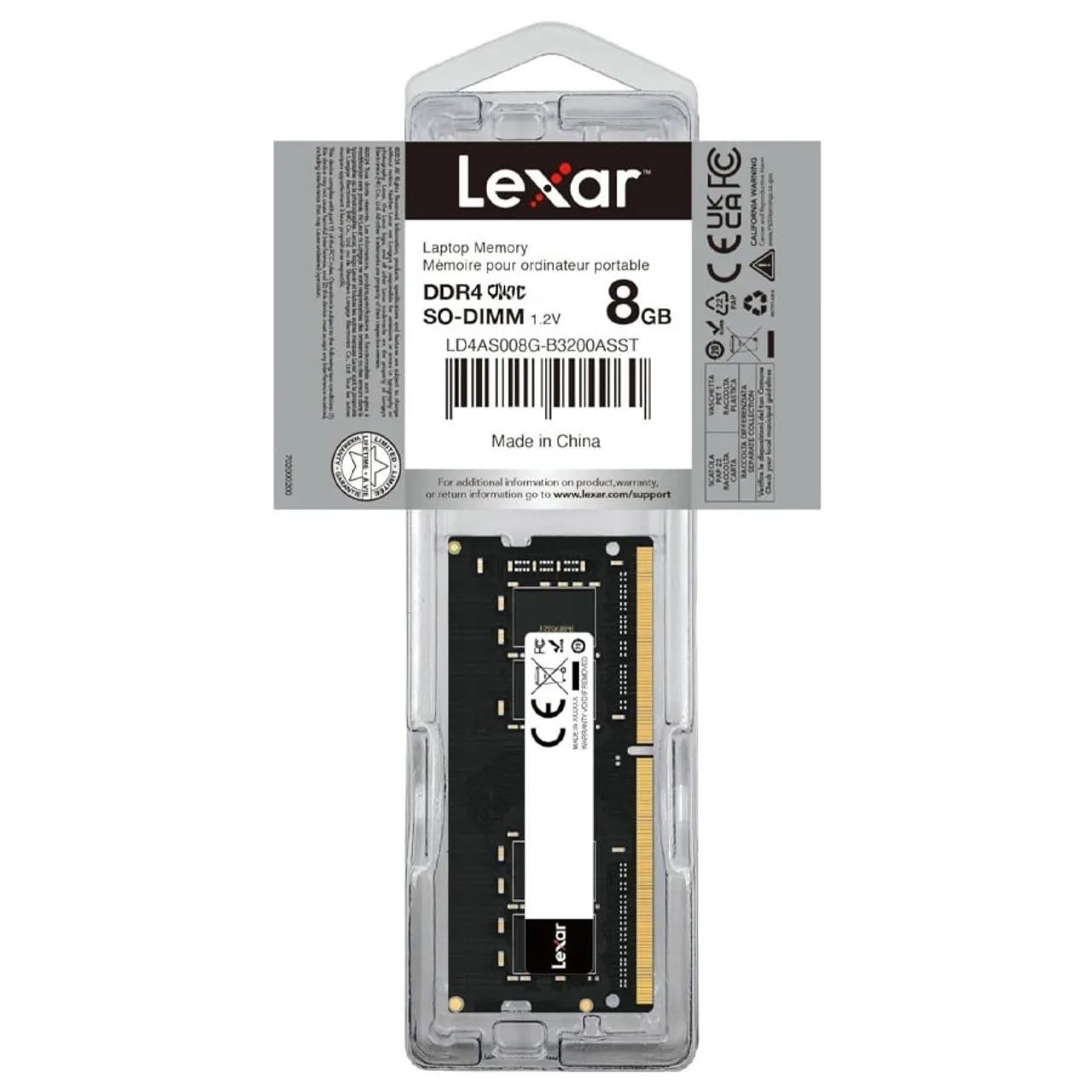 Memória Notebook 8gb 2666mhz Lexar64739358474370120