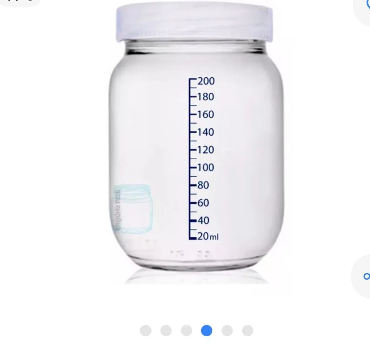 Bomba extratora de leite eletrica fisher + 10 potes de vidros para armazenamento do leite - Foto 5