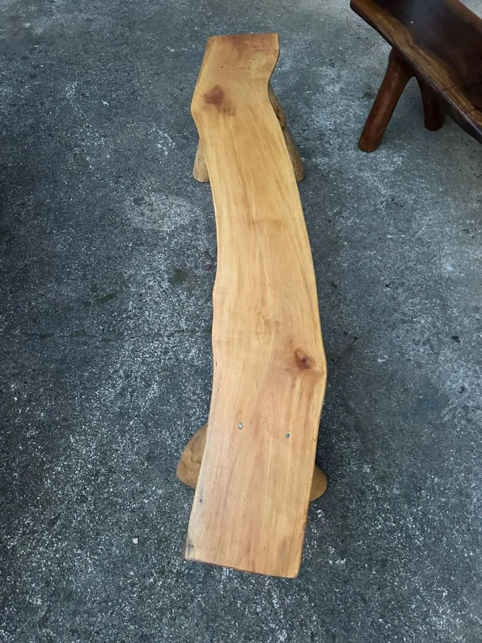 Banco rústico de madeira maciça  - Foto 4