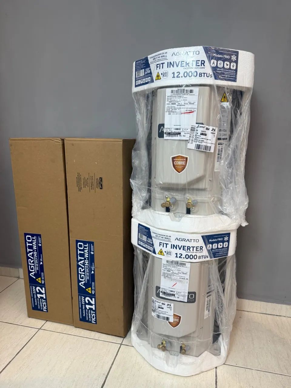 Ar Condicionado Split INVERTER Agratto 12.000 BTUS LACRADO SUPER CONDIÇÃO NO PARCELADO 