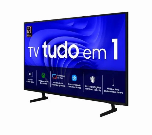 Televisão Smart TV 50 4K Ultra HD Samsung 50DU7700 4K Nova Lacrada - Foto 4