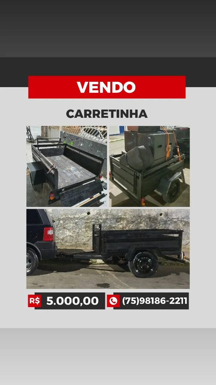 Carretinha para transporte