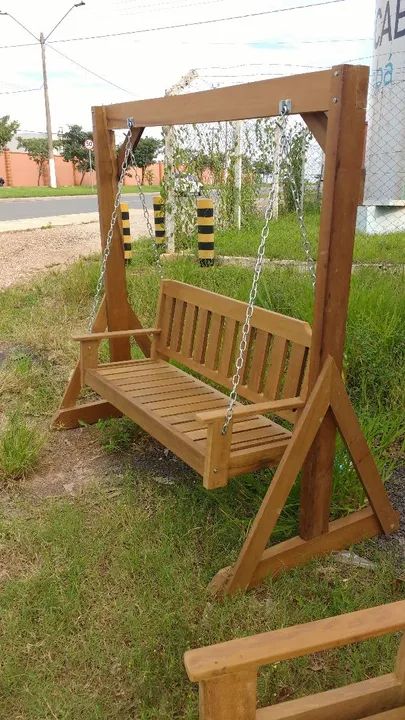Banco de madeira para varanda ou jardim - Foto 3