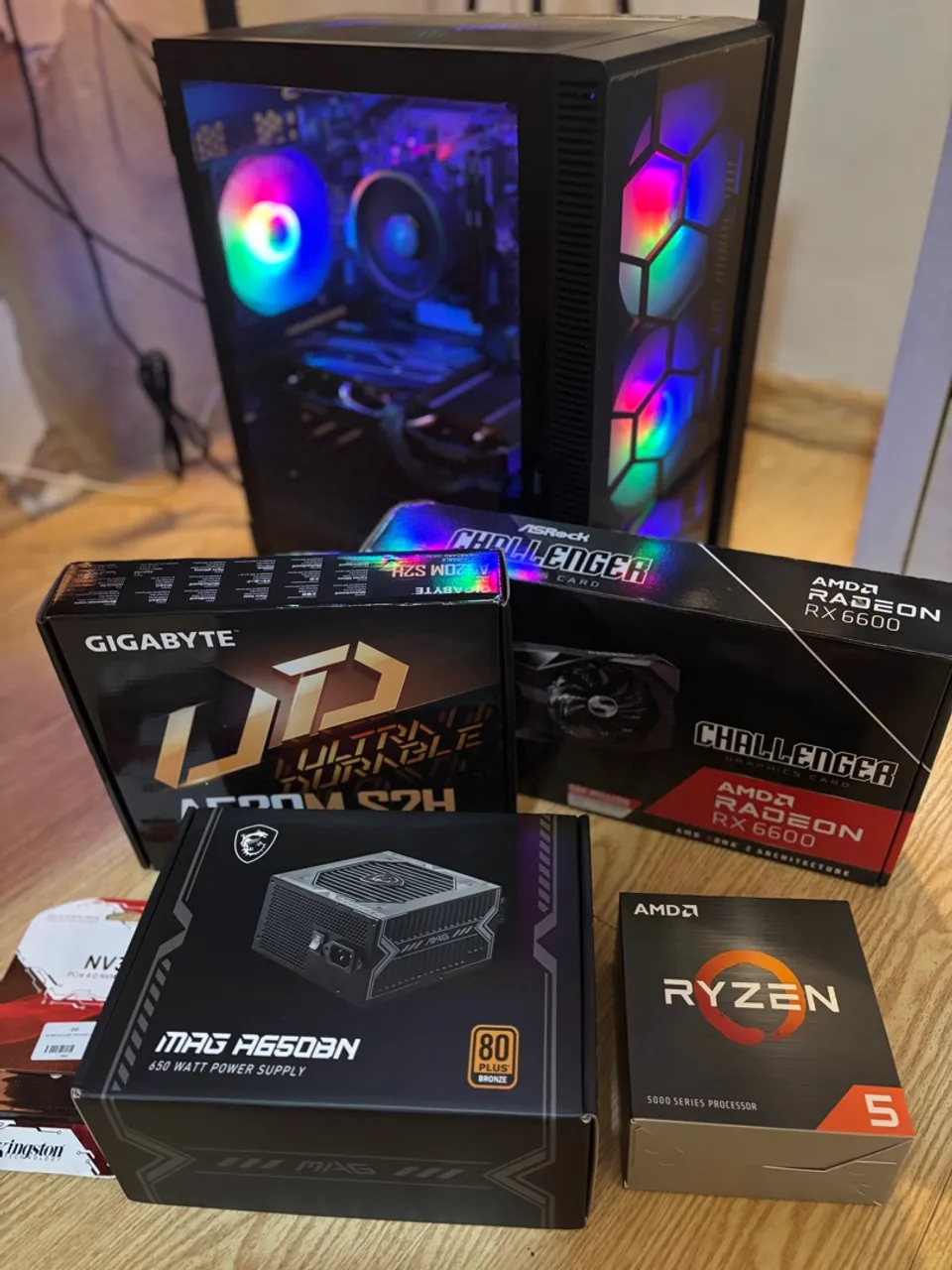 PC Gamer Completo - AMD Ryzen 5 + RX 6600