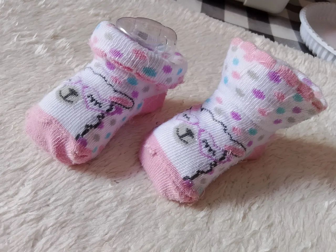 Pares de Meias Bebê - RN ao 6 meses