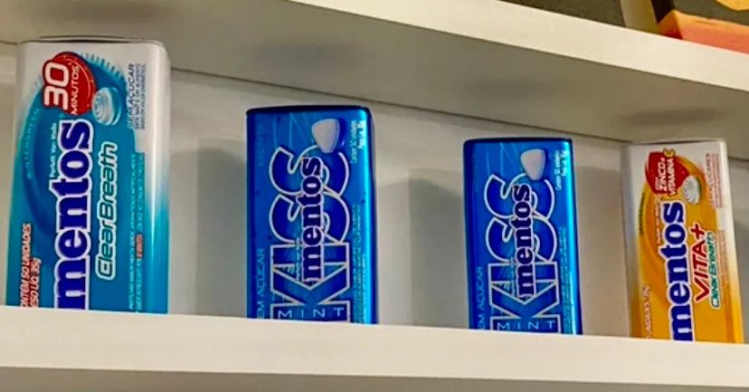 Coleção 7 Latinhas Mentos Vazias. - Foto 3