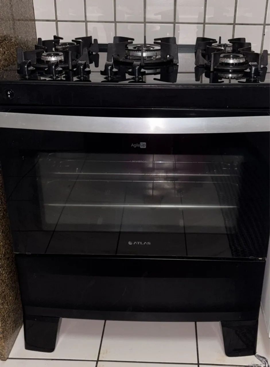 Fogao Atlas 5 bocas 1 ano de uso praticamente novo - Foto 2