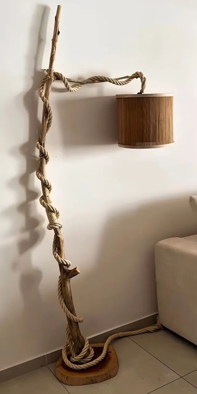 Abajur Woodstar Artesanal