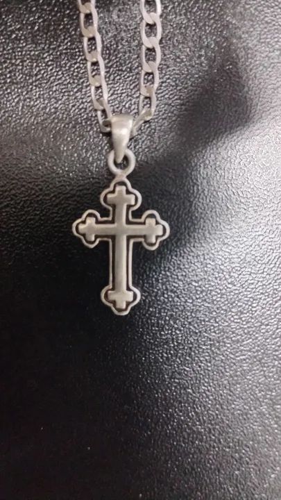 Cordão de Prata 925 com Cruz Portuguesa - Oportunidade! - Foto 3
