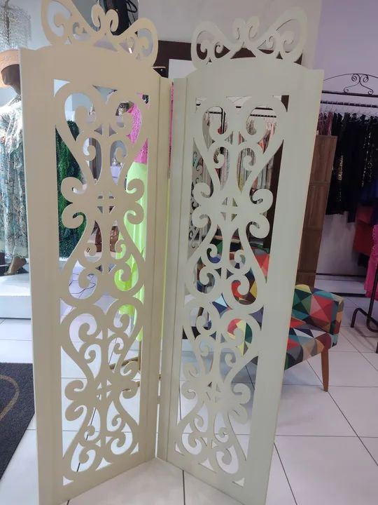 Biombo para vitrine, separar ambientes
