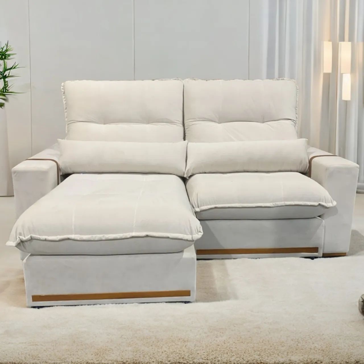 Sofa Retratil e Reclinavel Horus 2,00 m tt4527m - Foto 3