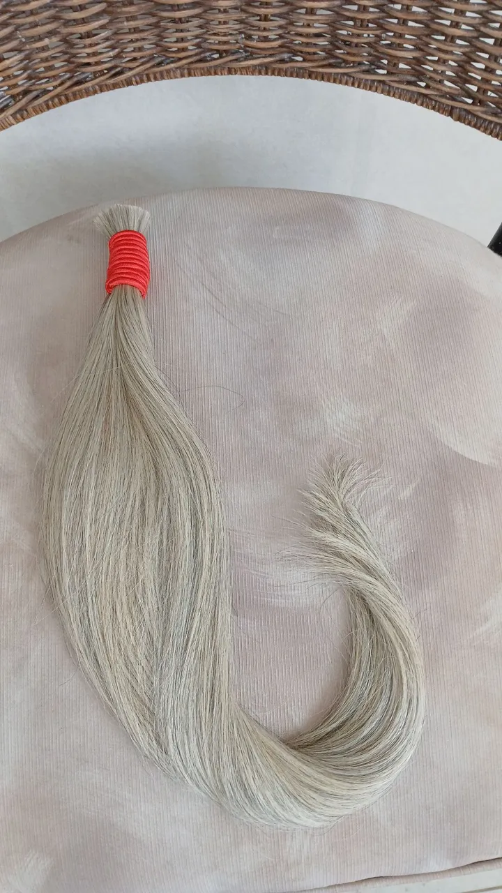 Cabelo humano 55 cm loiro - 100% humano