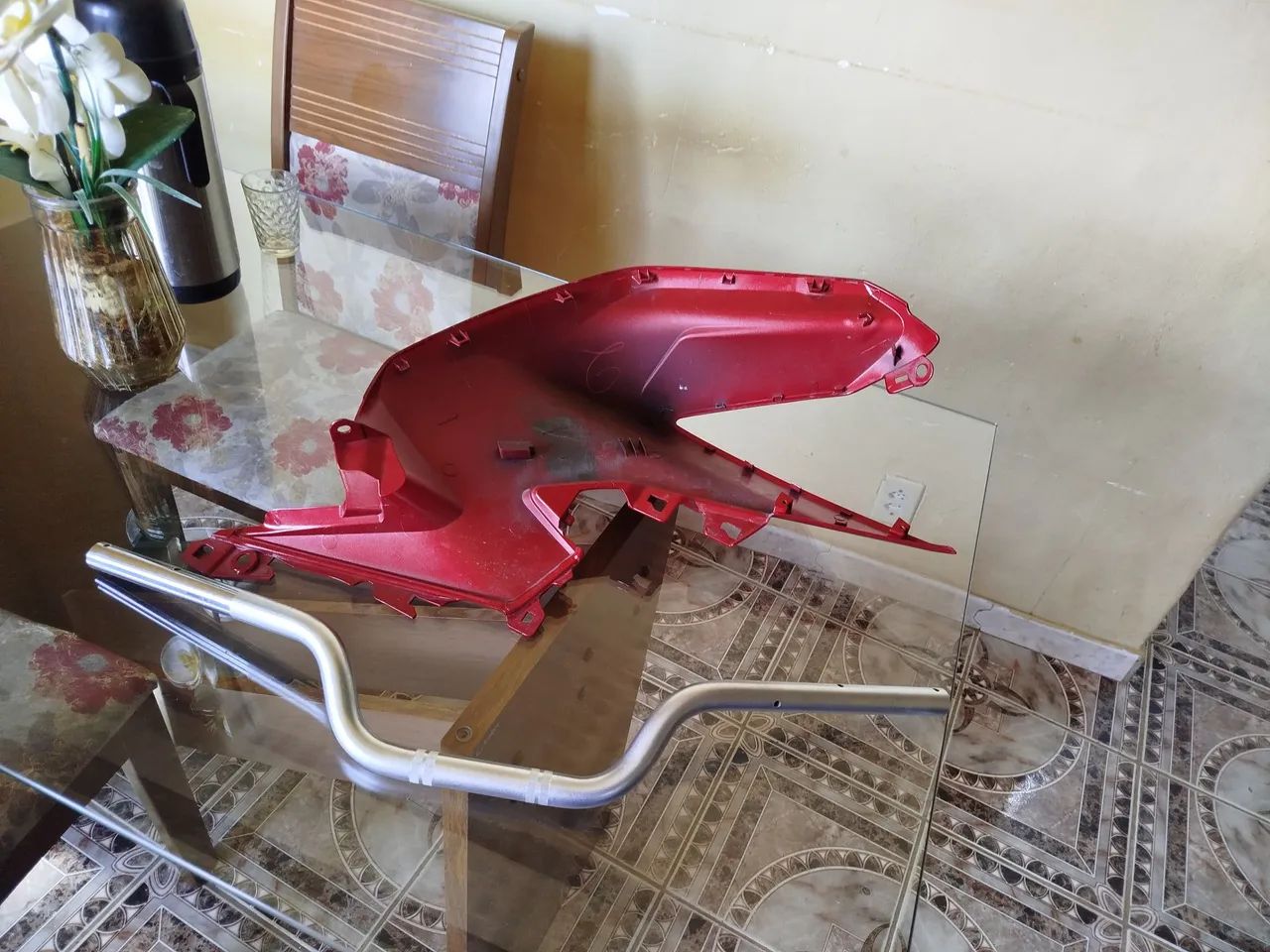 Paralama Dianteiro Honda Vermelho - Foto 4