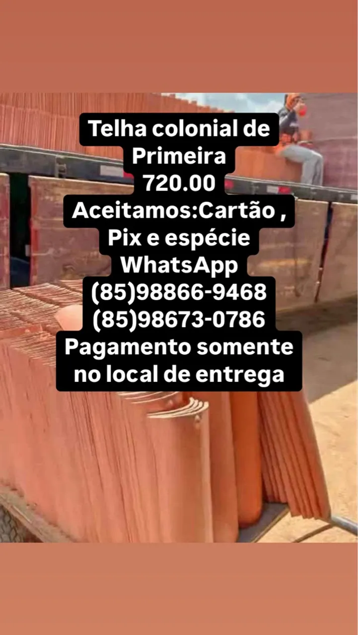 Telha colonial de Primeira