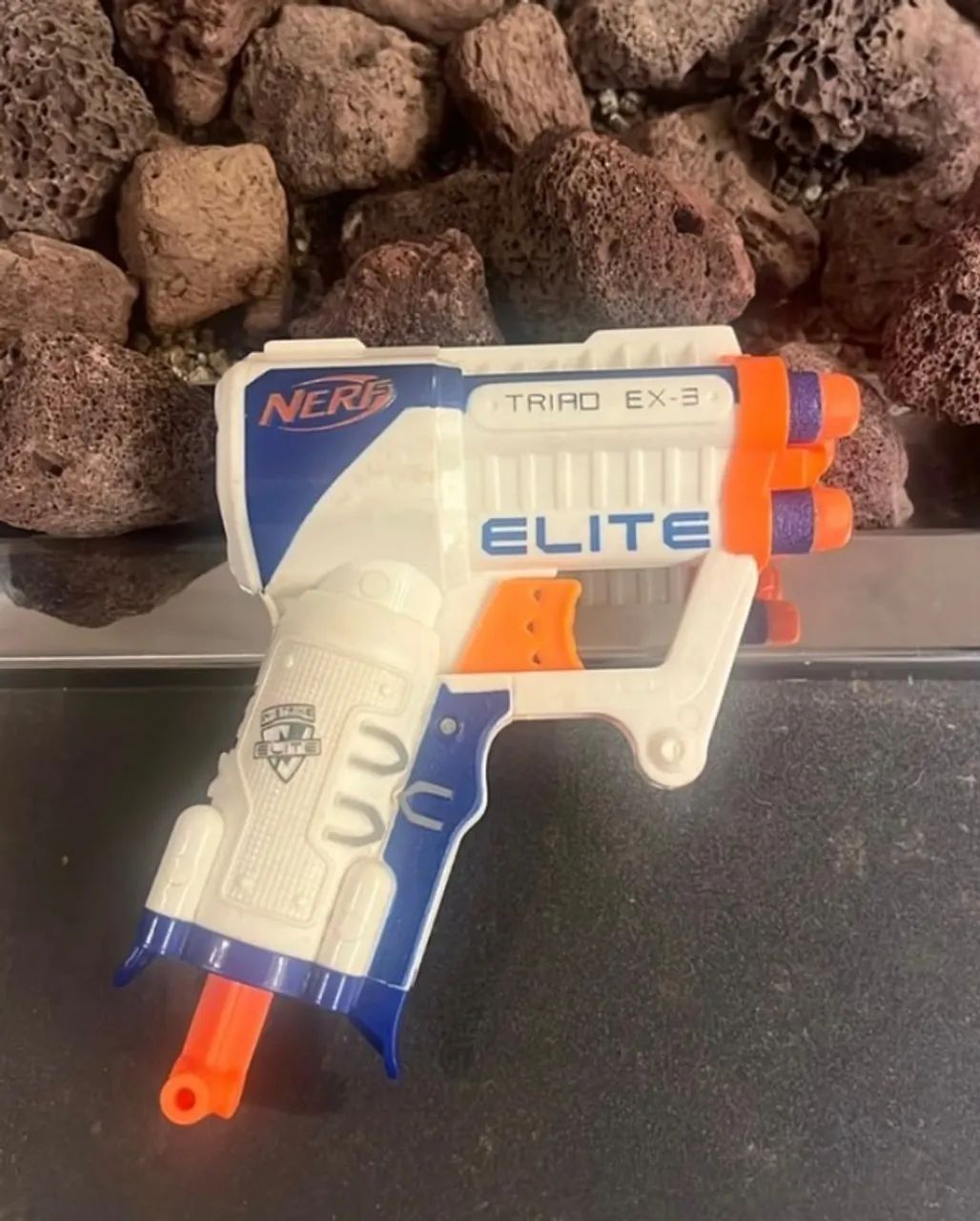 nerf elite triad ex-3 hasbro 4 peças - Foto 2