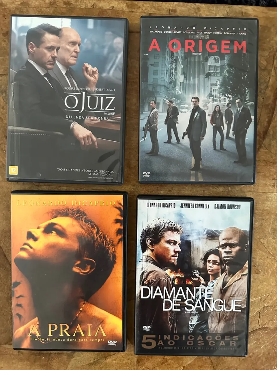 Dvd o juíz, a praia, diamante de sangue e a origem