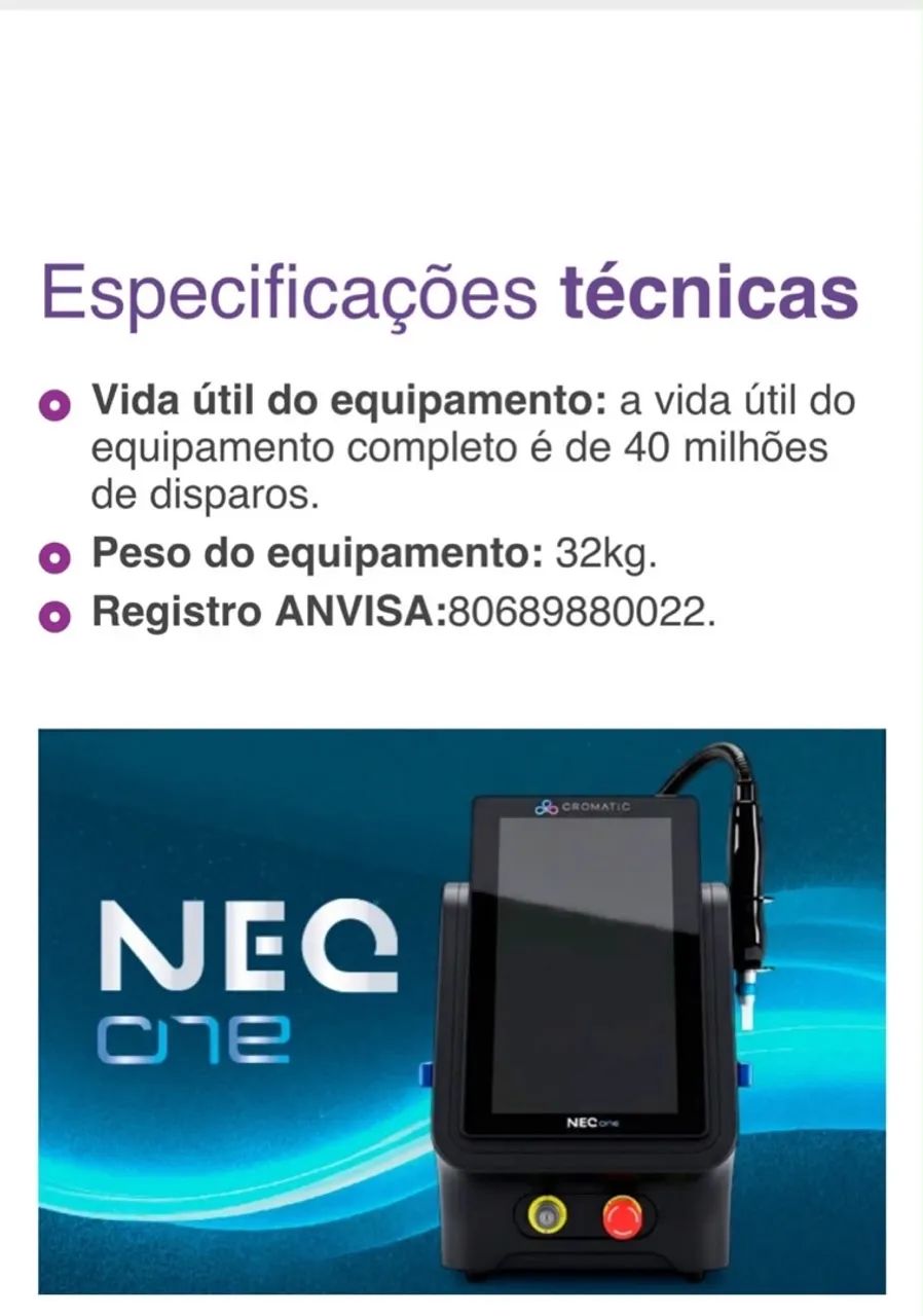 Cromatic NEC ONE - Equipamento Estético para Tratamentos de Pele - Foto 5