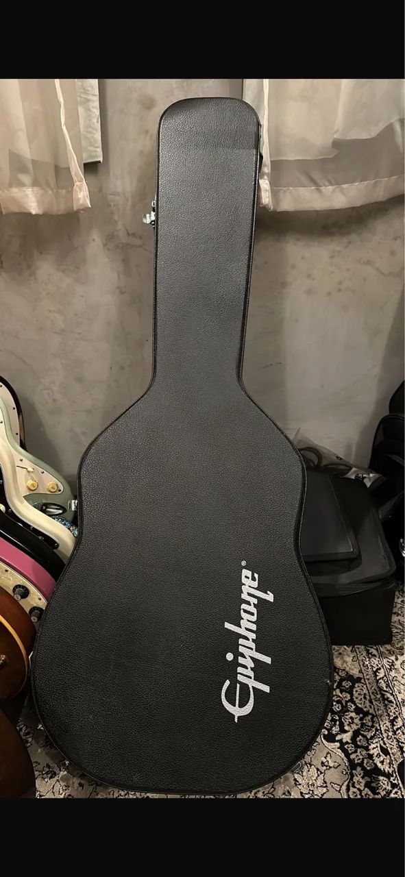 Violão epiphone tampo maciço  - Foto 3