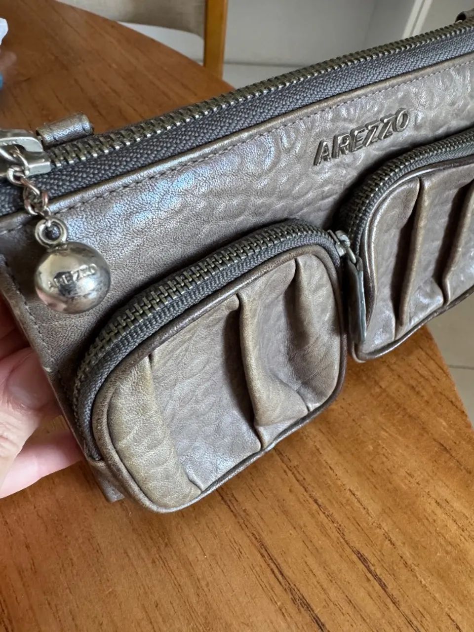 Arezzo bolsa de couro 