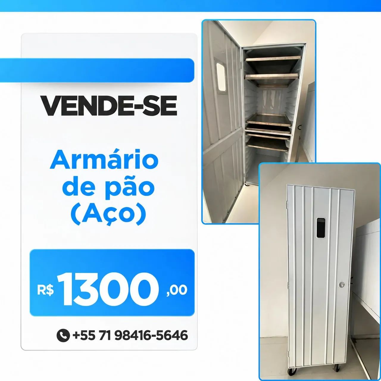 Armário de pão (Aço)