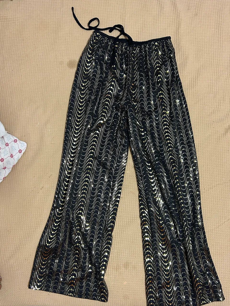 Calça preta larga 