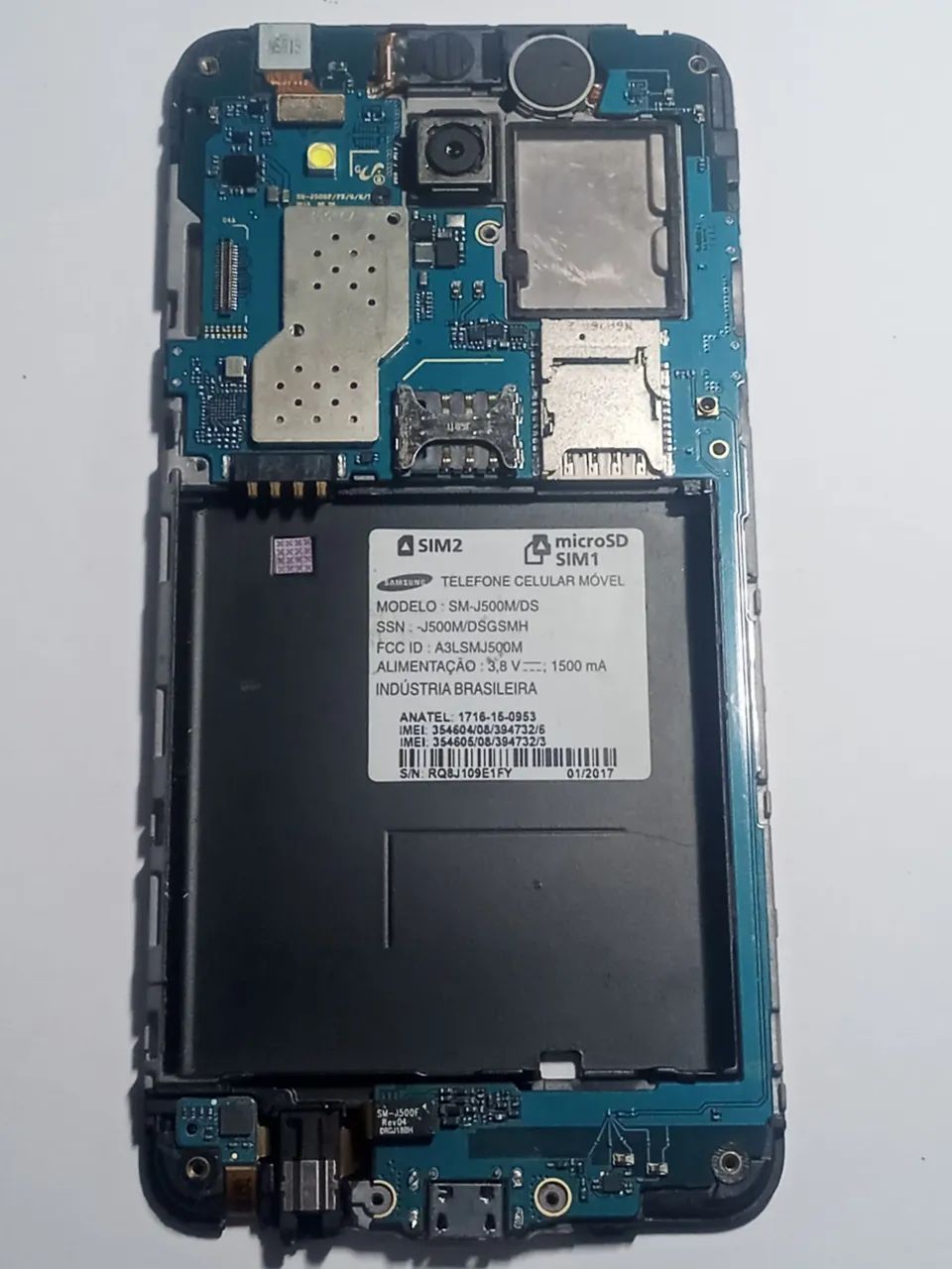 Placa mãe celular Samsung Galaxy J5 + carcaça funcionando  - Foto 2