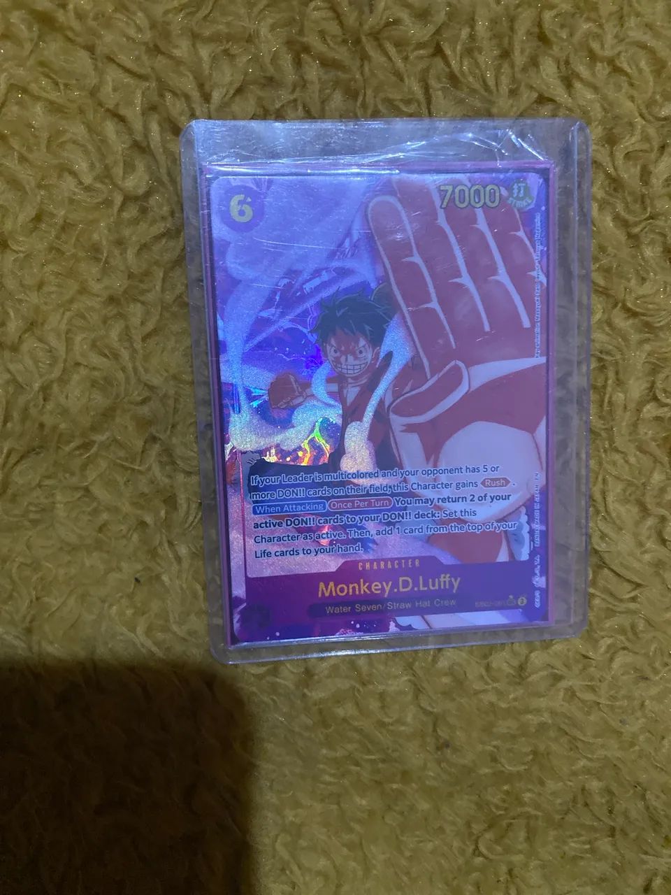 Carta colecionável One piece Luffy