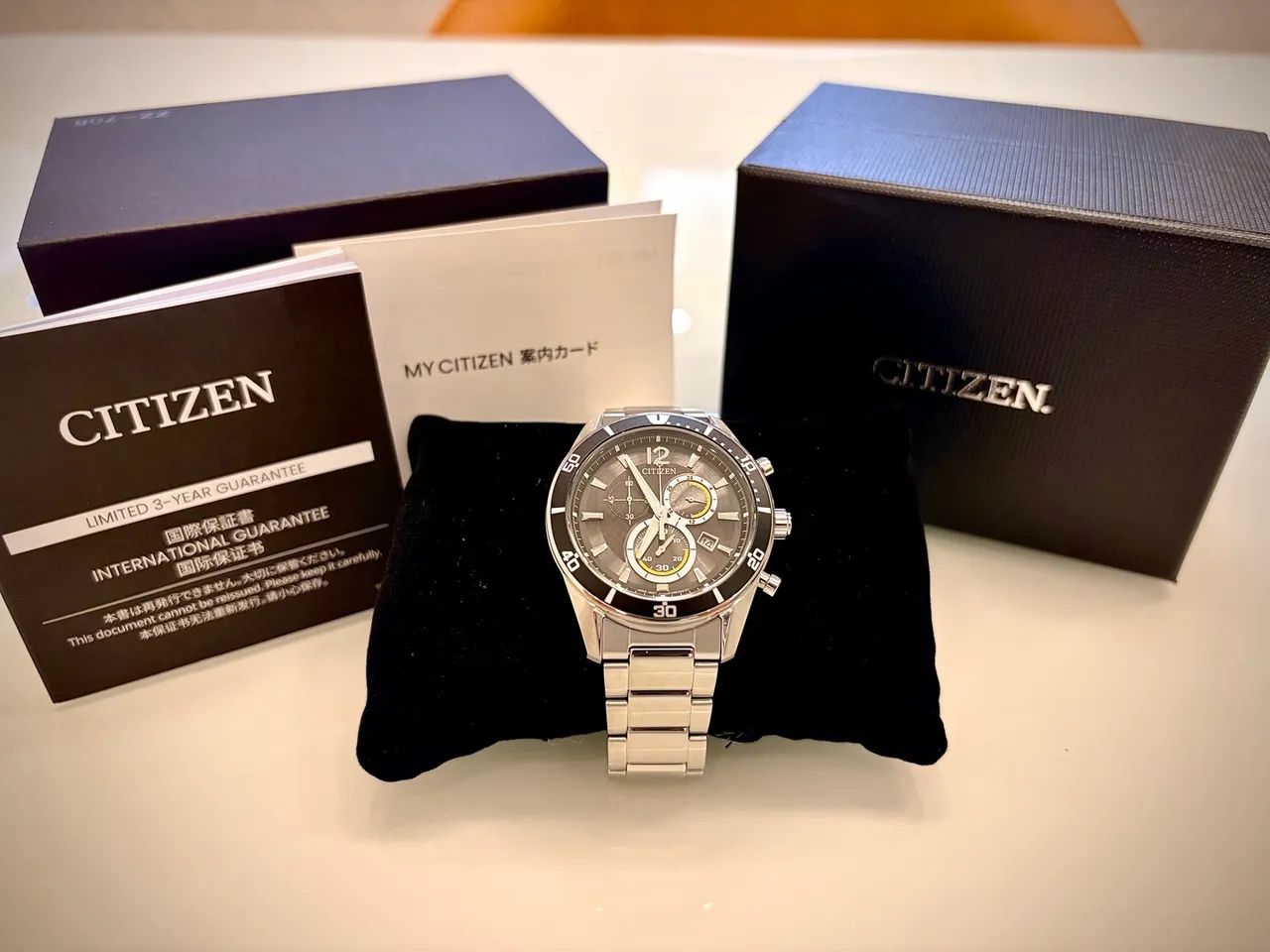 Relógio Relógio Citizen Eco-Drive Cronógrafo Original - Novo - Foto 2