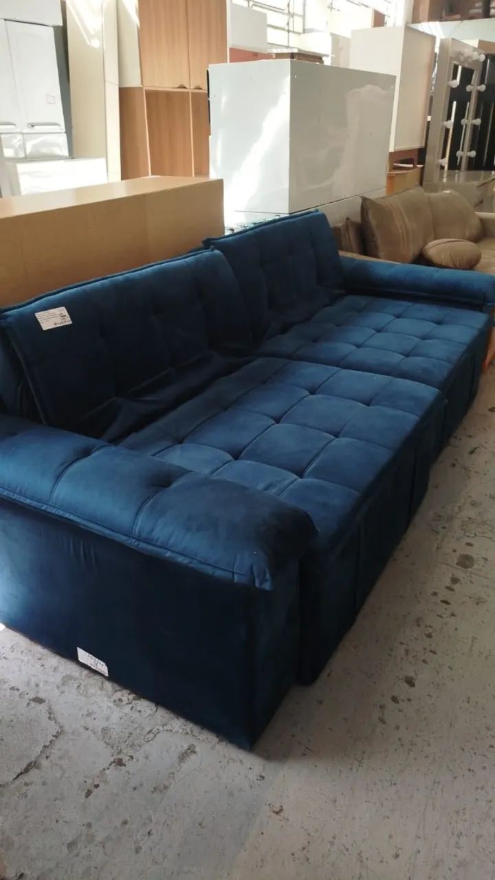 sofa retratil  3 lugares 260cm com detalhes  - Foto 4